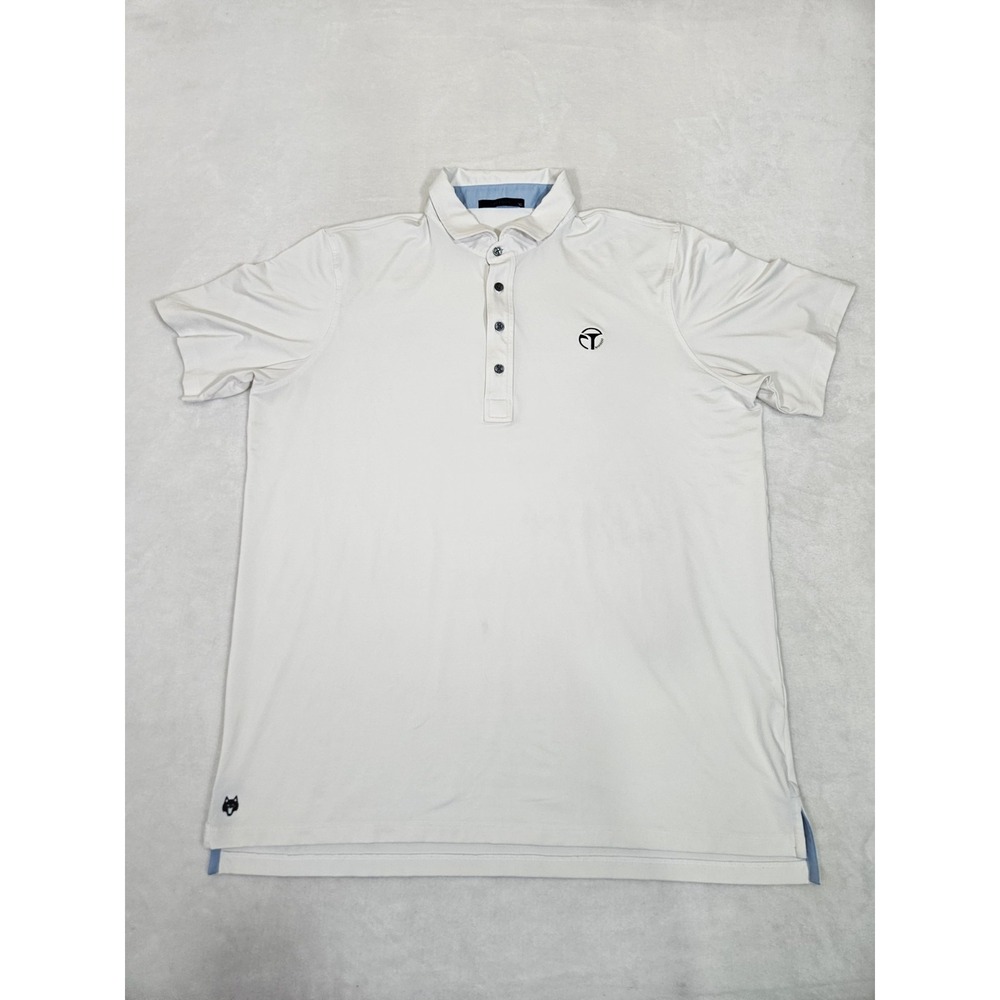 Greyson Polo Shirt Mens Size XL White Performance Golf Top Stretch‎ Comfort
